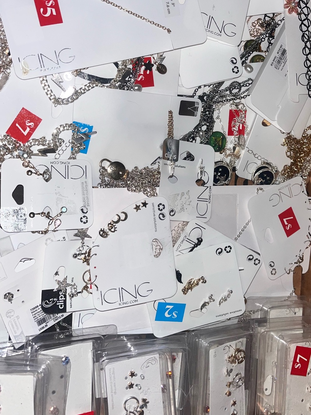 Icing / Claire’s assorted jewelry brand new with tags. 5 for $12
